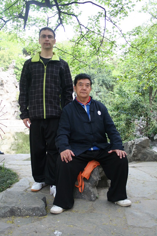 Meister Li Suiyin & Thomas Richter im Park in Xi´an 2015